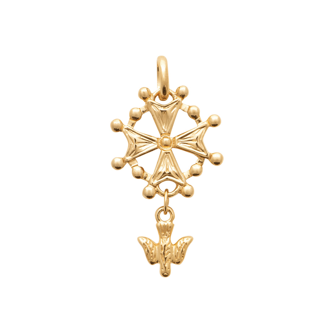 Pendentif Plaqué Or Huguenot