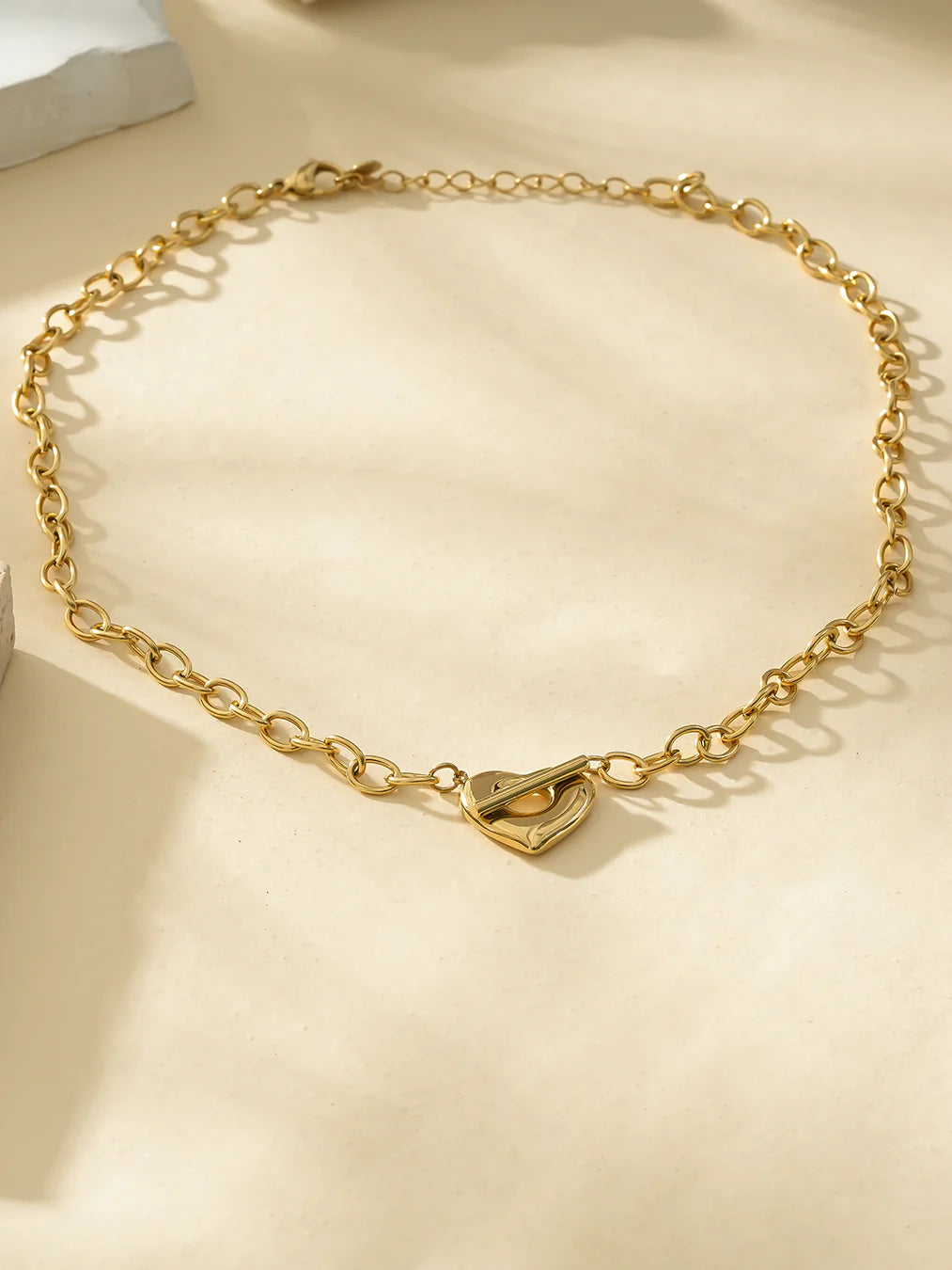 Collier Acier inoxydable doré femme Beloved