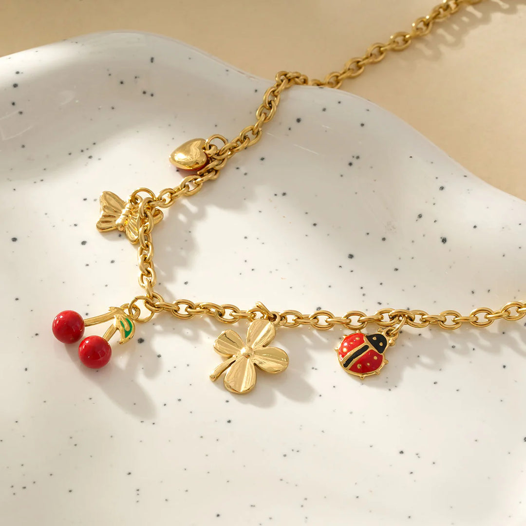 Collier Acier inoxydable doré femme Cassia