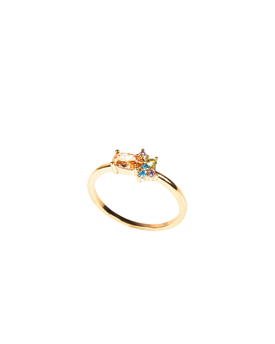 Bague Plaqué Or & Oz Lyra