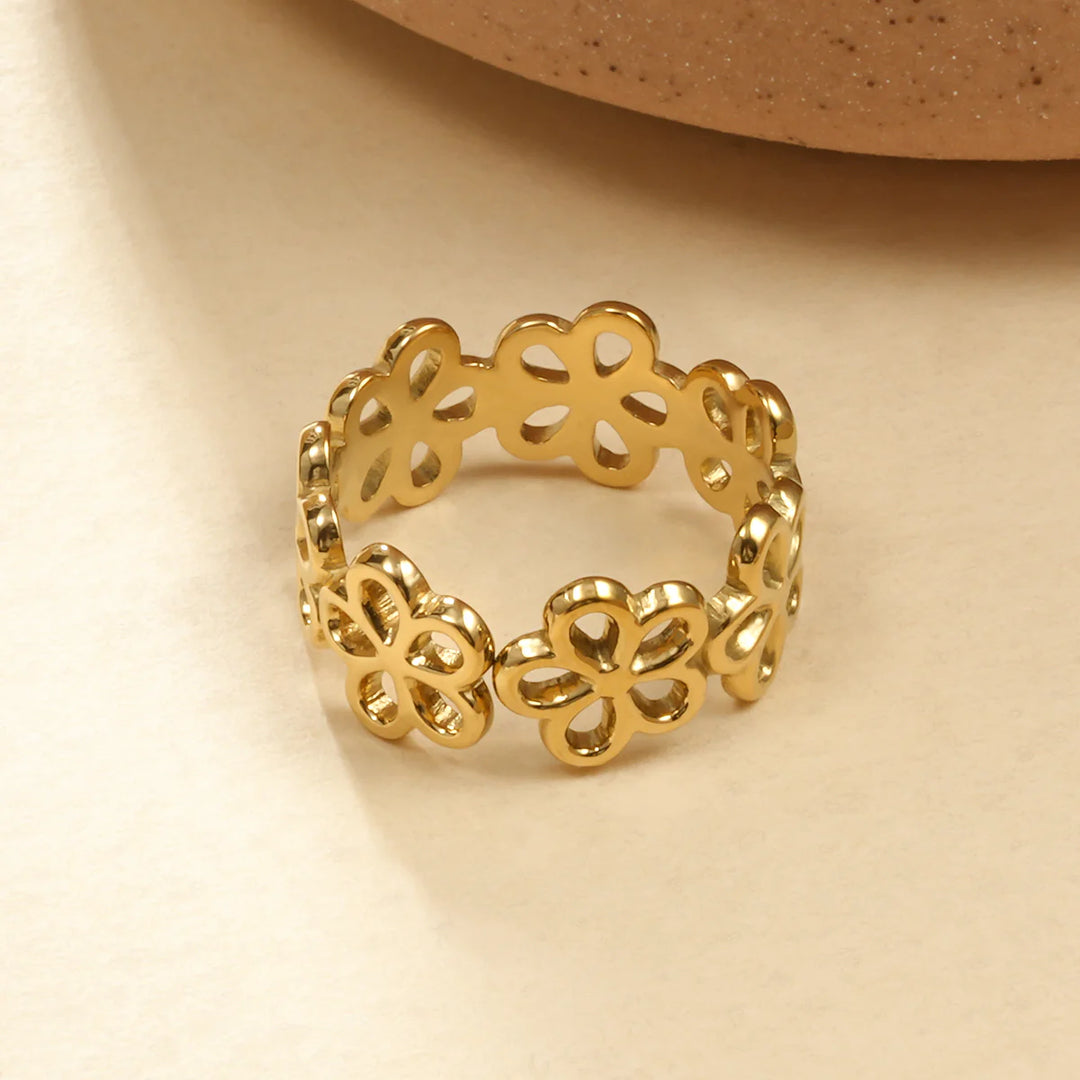 Bague Acier inoxydable doré Femme Olvia