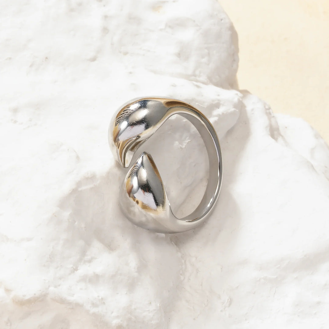 Bague acier inoxydable femme Elyris