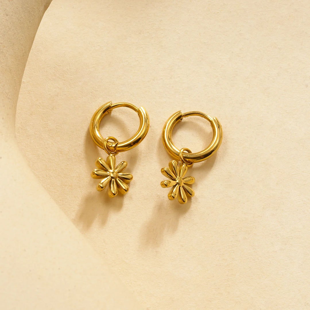 Boucles d'oreilles Acier inoxydable doré mini-créoles Soléa