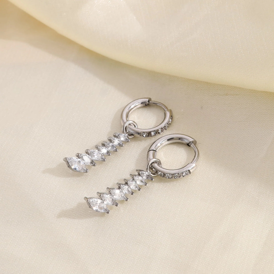 Boucles d'oreilles acier inoxydable Glow