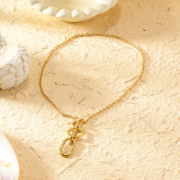 Collier Acier inoxydable doré femme Delta