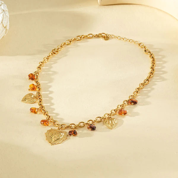 Collier Acier inoxydable doré femme Soho