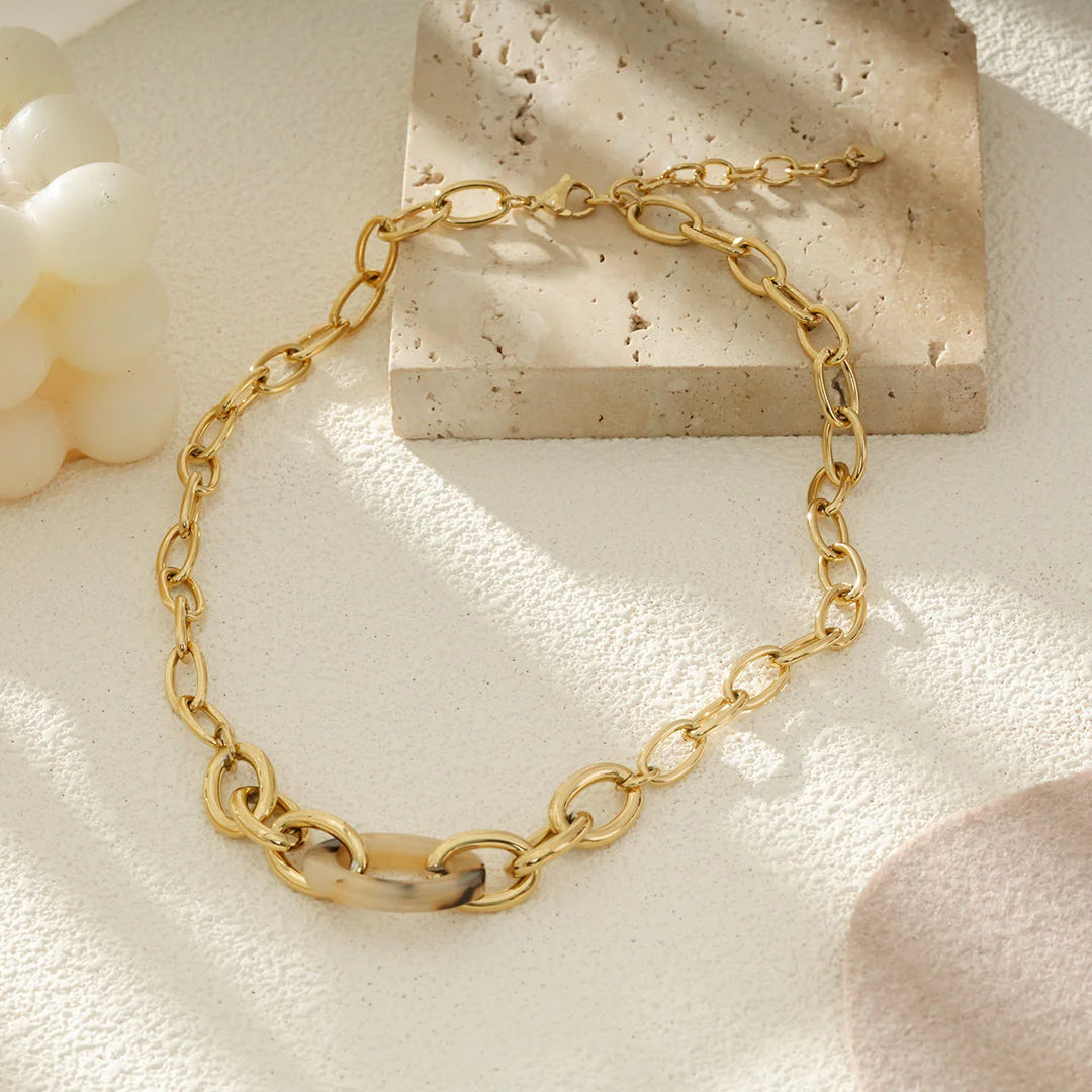 Collier Acier inoxydable doré femme