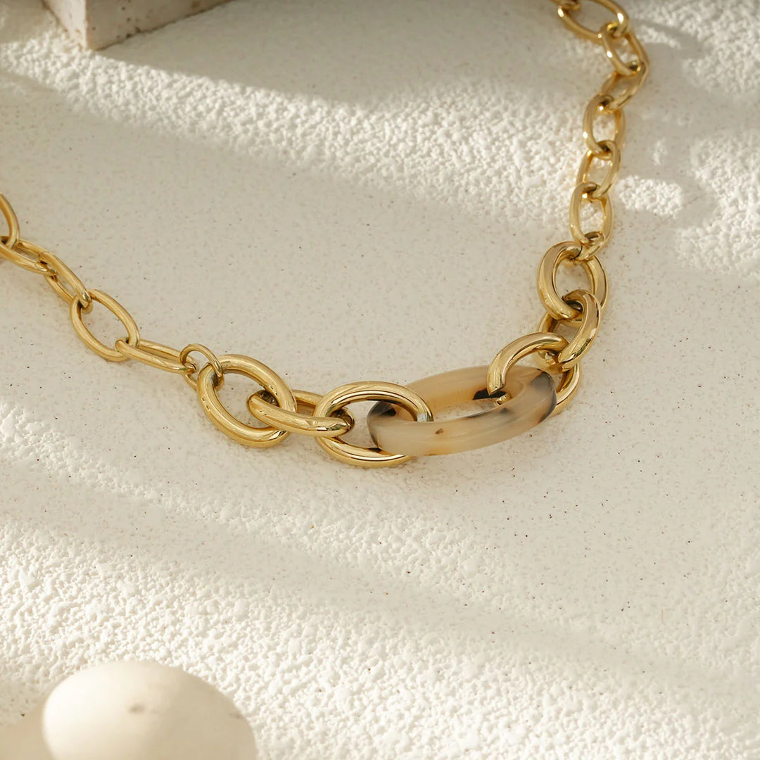 Collier Acier inoxydable doré femme