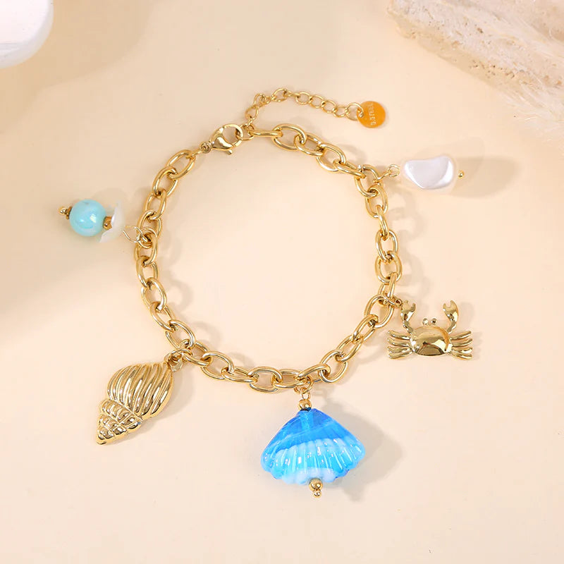 Bracelet Acier inoxydable doré femme Bimbaa