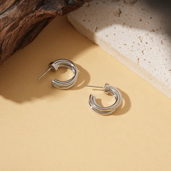 Boucles d'oreilles Acier Inoxydable Naë