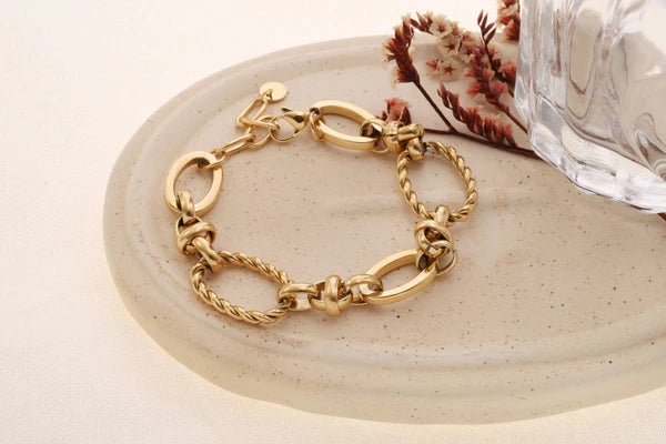 Bracelet Acier inoxydable doré femme Avenia