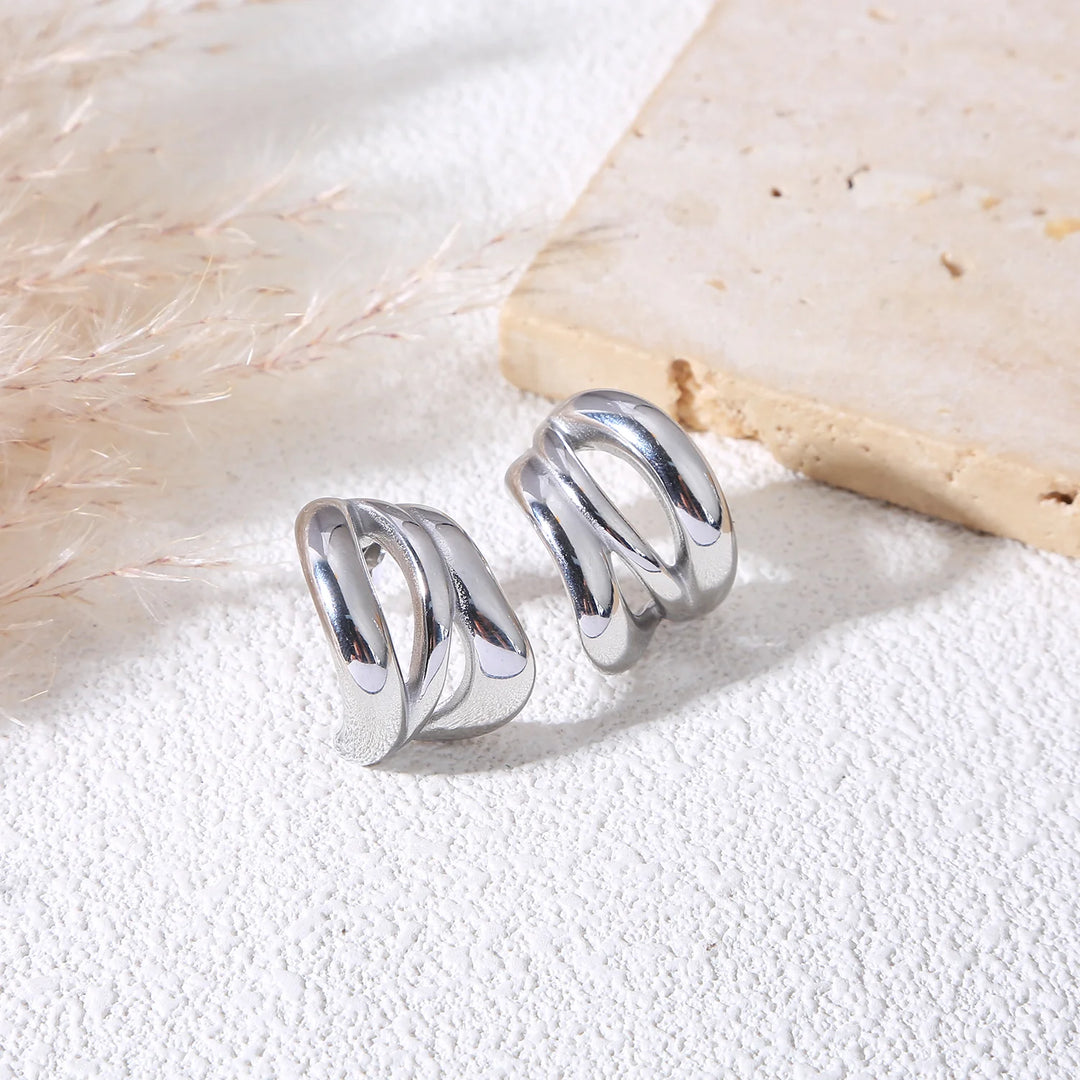 Boucles d'oreilles Acier inoxydable Mielle