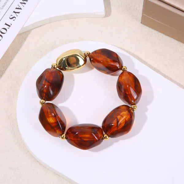 Bracelet Acier inoxydable doré femme Maëlis