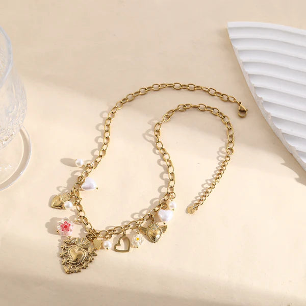 Collier Acier inoxydable doré femme Arden