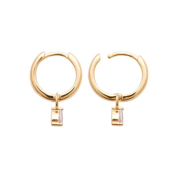 Boucles d’oreilles Plaqué Or & Oz créoles pampilles Sophia