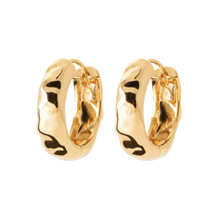 Boucles d'oreilles Plaqué Or créoles Minorque