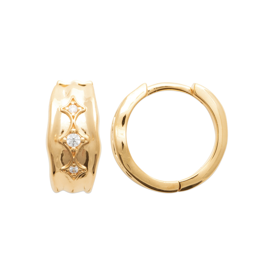 Boucles d'oreilles Plaqué or & OZ Solara