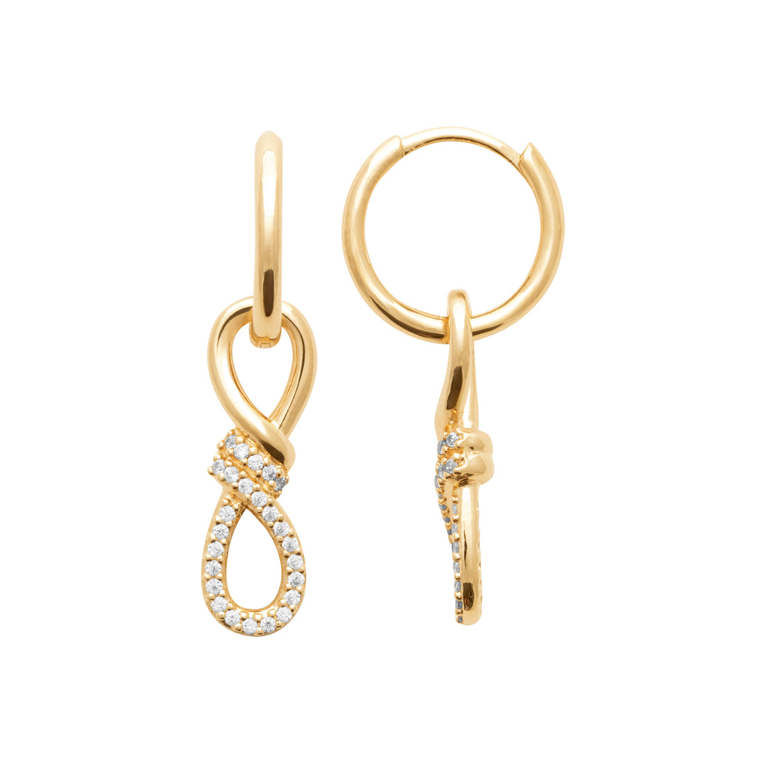 Boucles d'oreilles Plaqué Or & Oz Endless