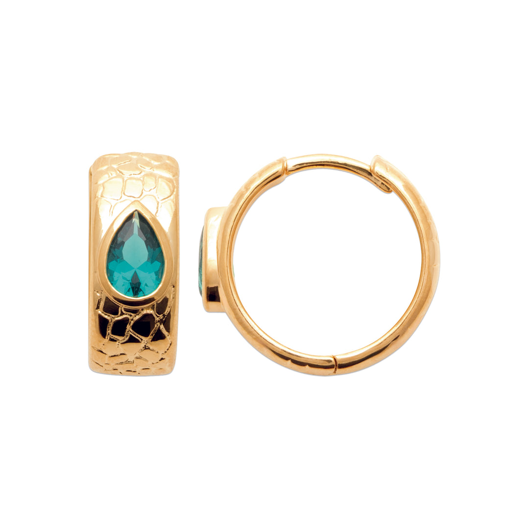 Boucles d'oreilles Plaqué or & Oz Irène