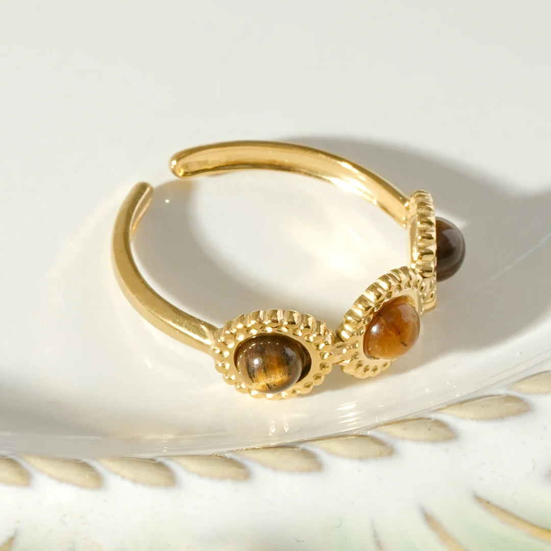 Bague Acier inoxydable doré Femme Delicate