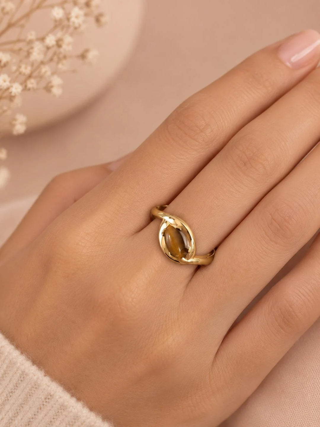 Bague Acier inoxydable doré femme Secret