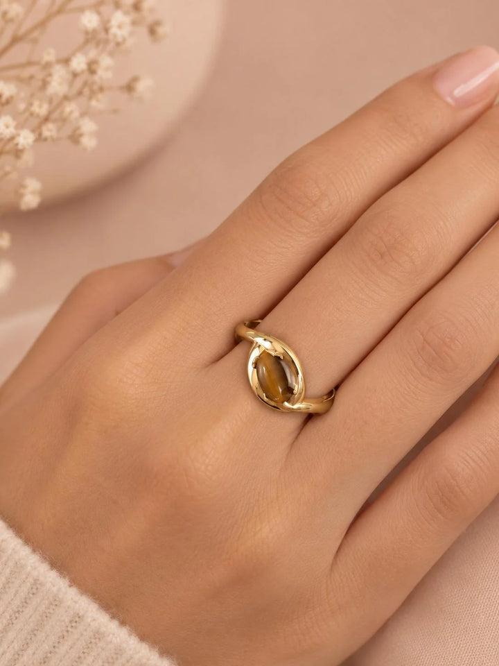 Bague Acier inoxydable doré femme Secret