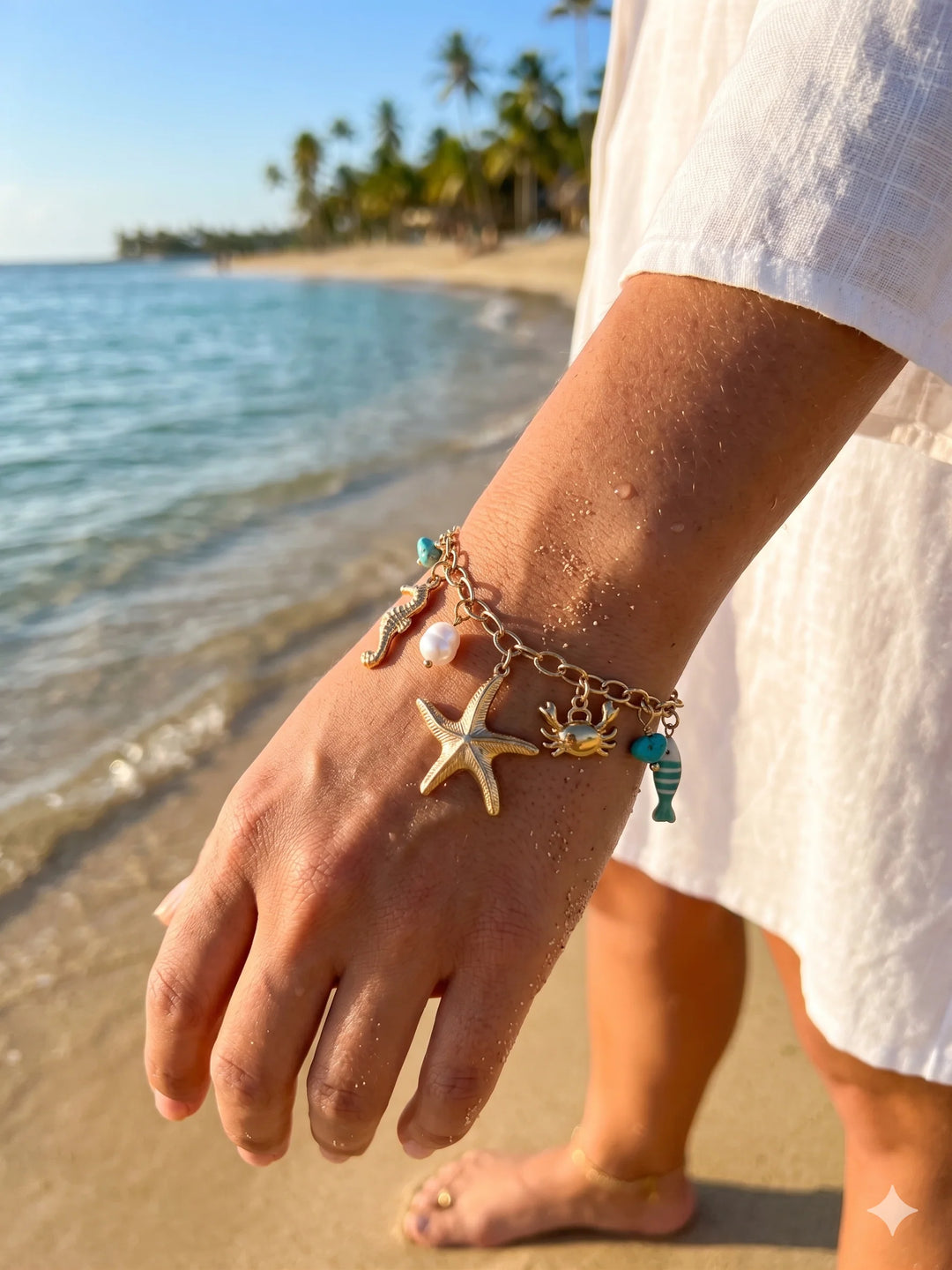 Bracelet Acier inoxydable doré femme Reef
