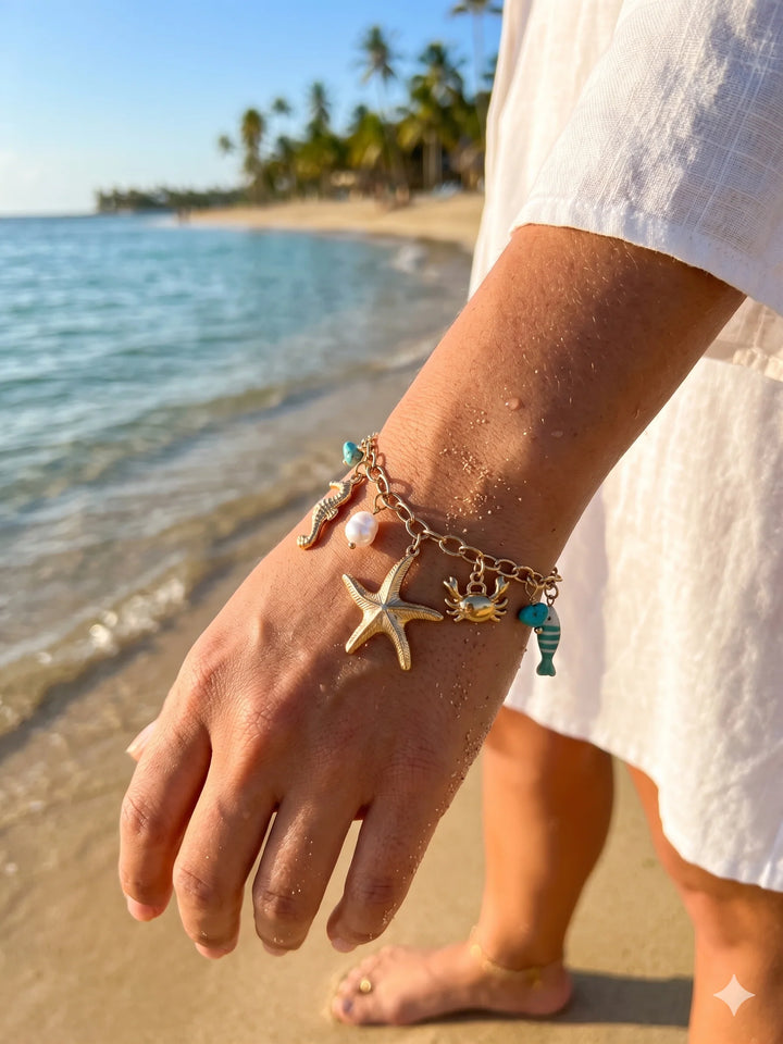 Bracelet Acier inoxydable doré femme Reef