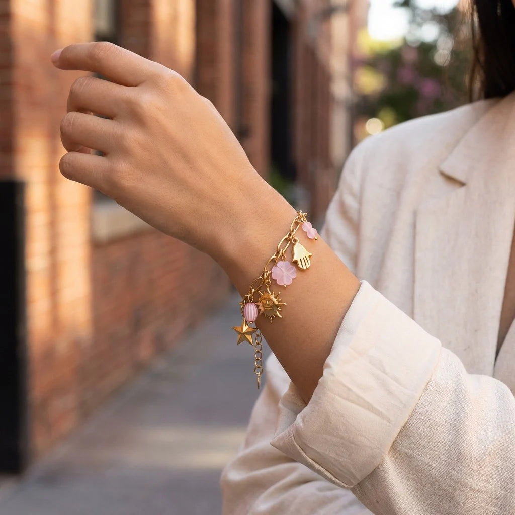 Bracelet Acier inoxydable doré femme Blushy