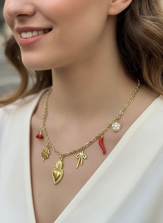 Collier Acier Inoxydable femme Pimenta