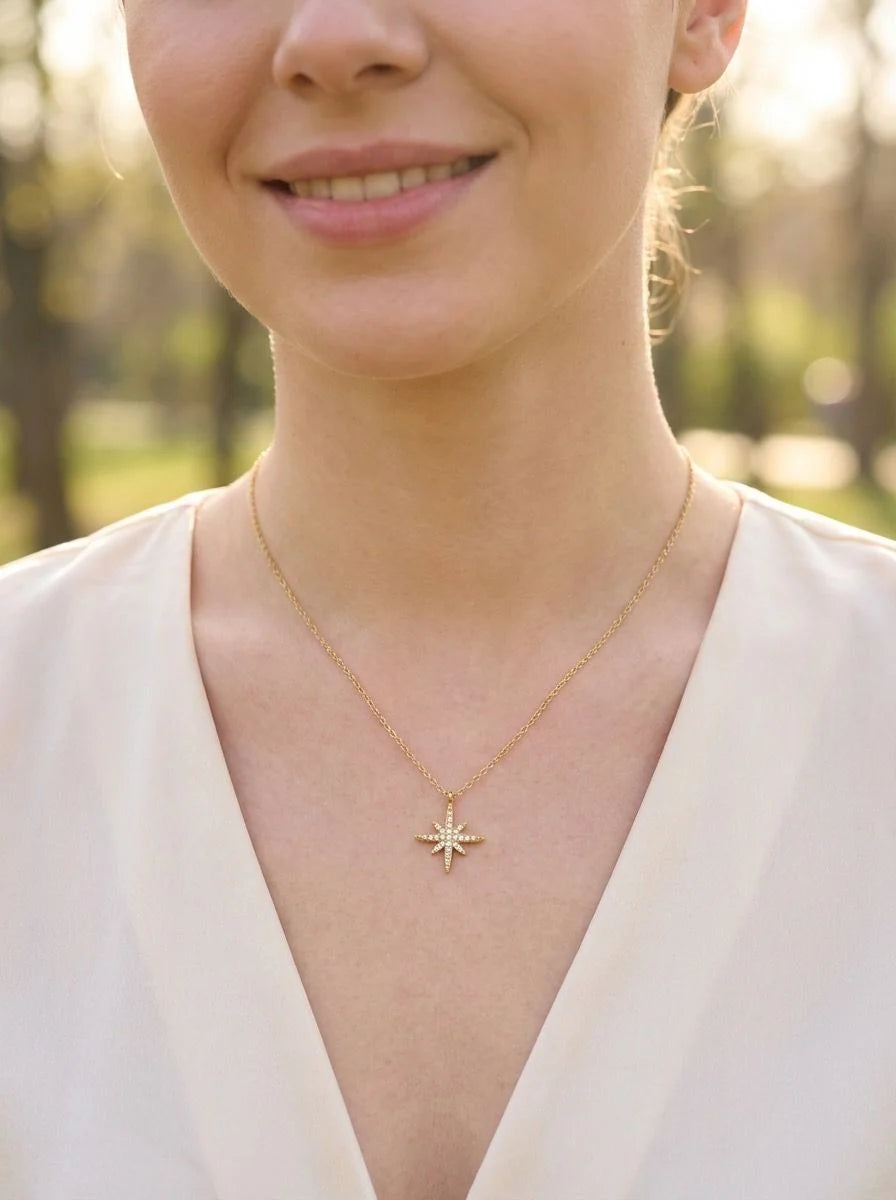 Collier Acier inoxydable doré femme Kiss