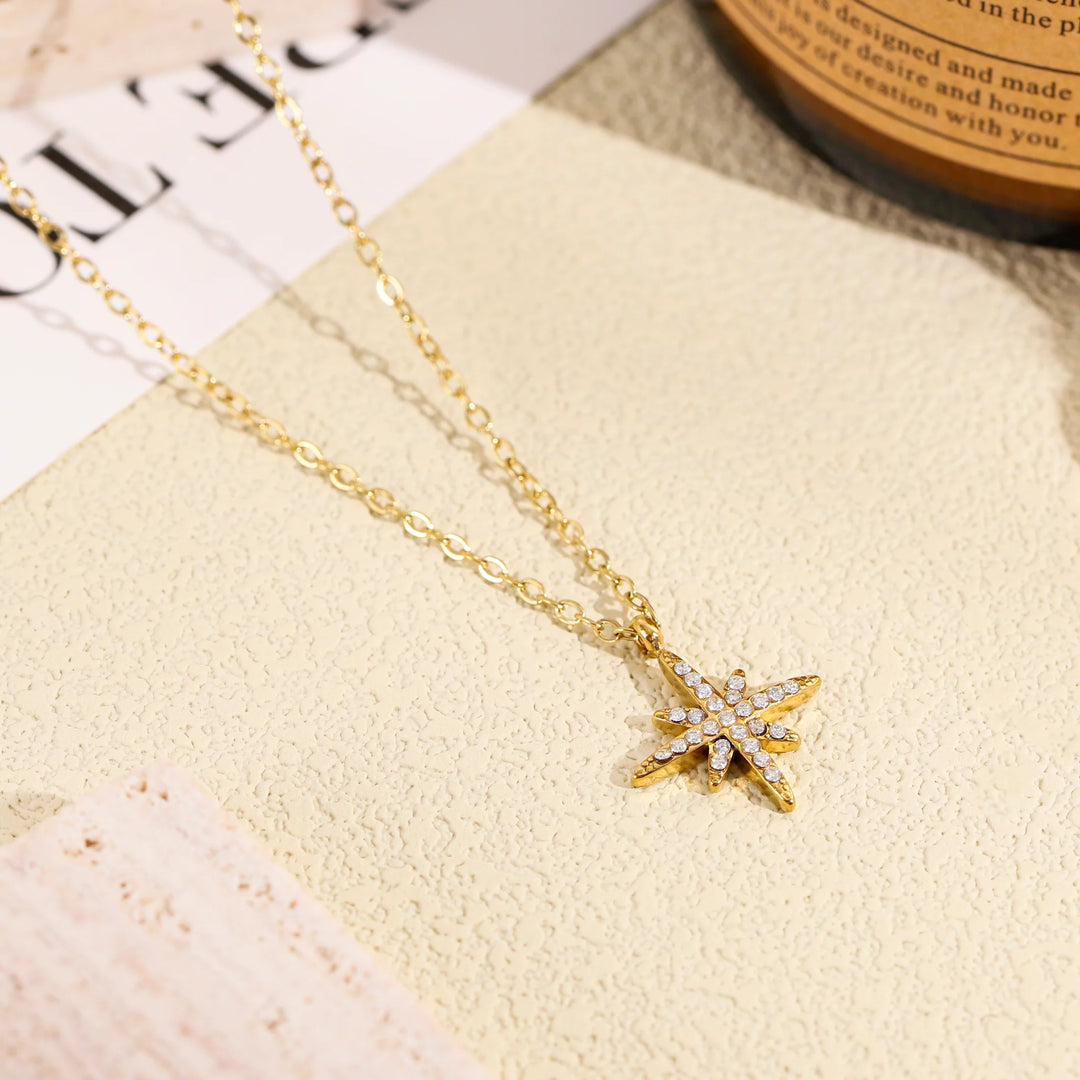 Collier Acier inoxydable doré femme Kiss