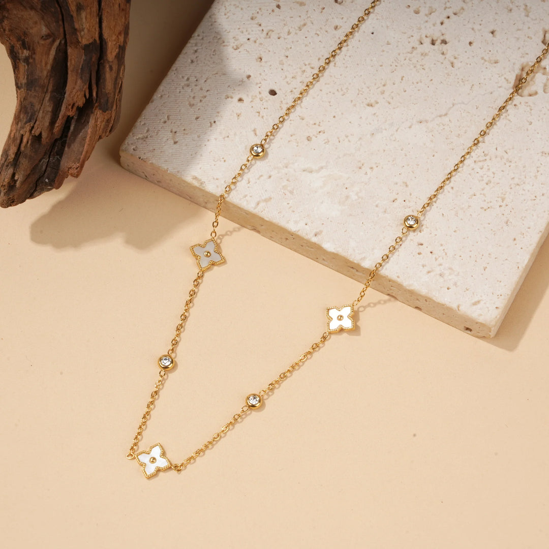 Collier Acier inoxydable doré femme Iris