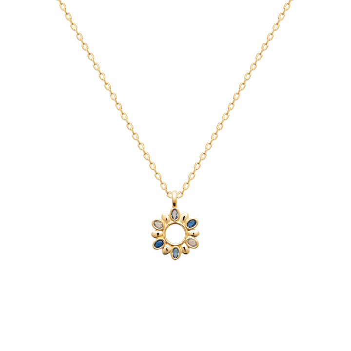 Collier Plaqué Or & Oz Bluebell