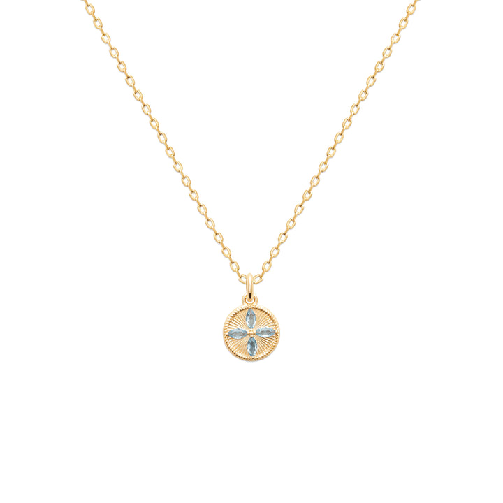 Collier Plaqué Or & Oz bleus Hermione