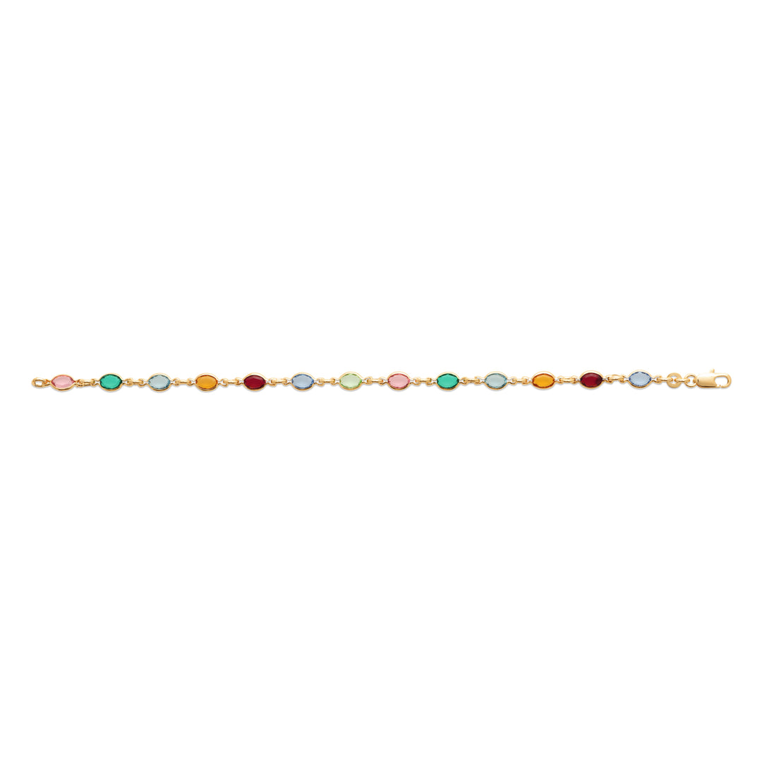 Bracelet Plaqué or Crystal