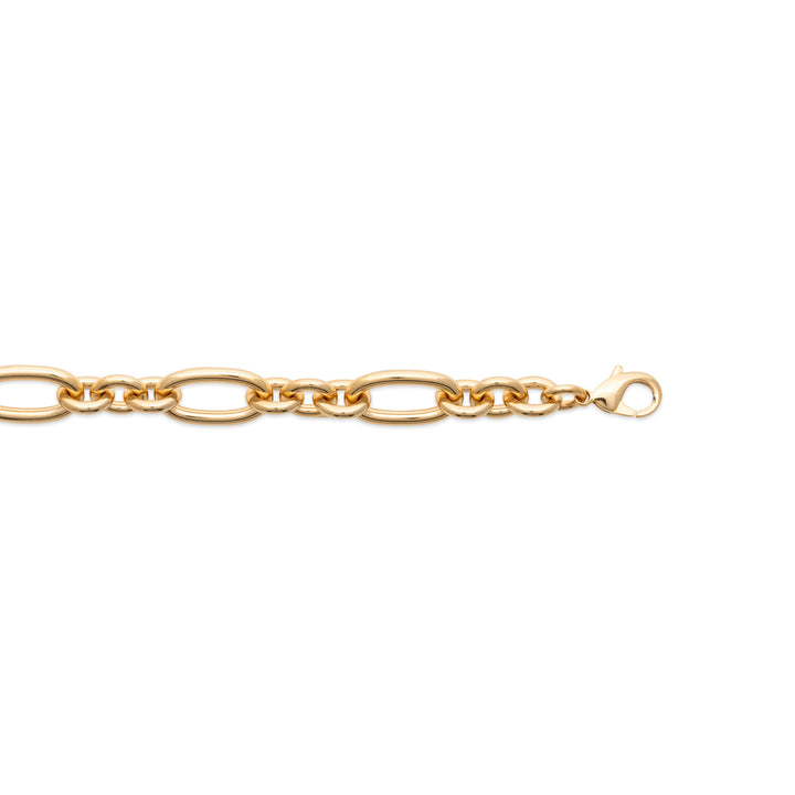 Bracelet Plaqué or grande maille Edgar