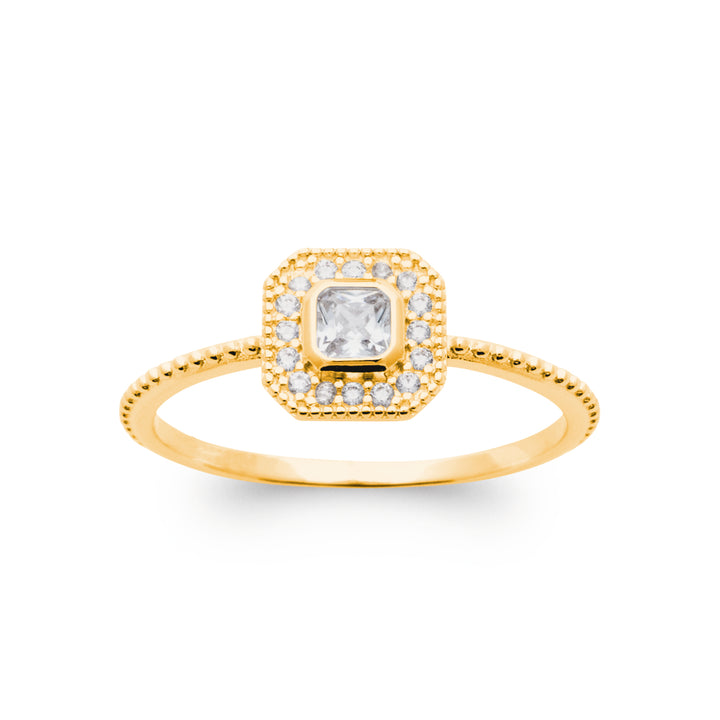 Bague Plaqué Or & Oz Iria