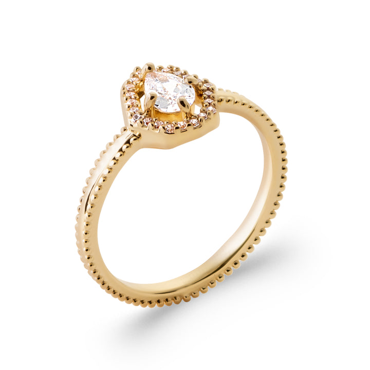 Bague Plaqué Or & Oz Mae