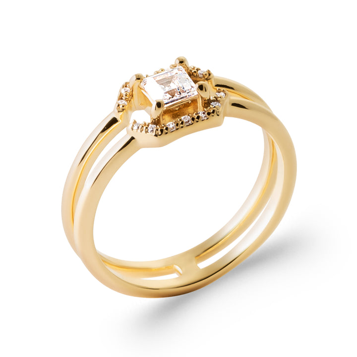 Bague Plaqué Or & Oz Lloyd