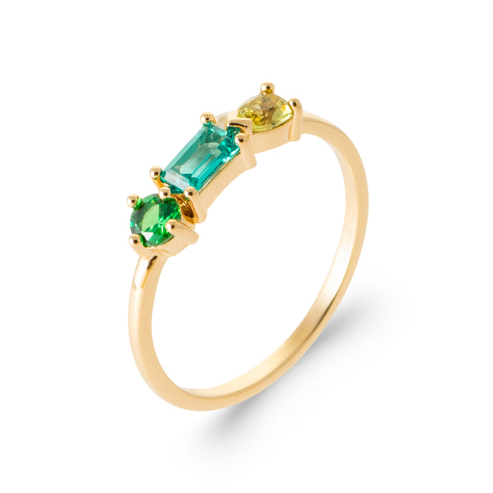 Bague Plaqué Or & Oz Luzia