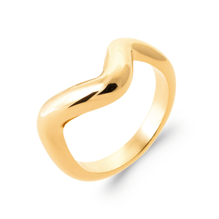 Bague Plaqué Or Leena