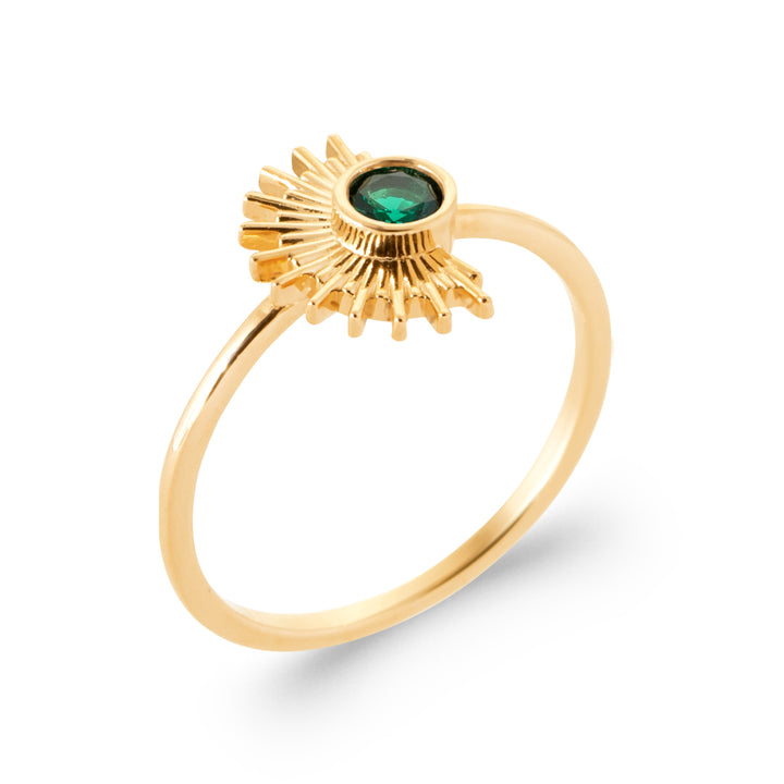 Bague Plaqué Or & Oz Romane