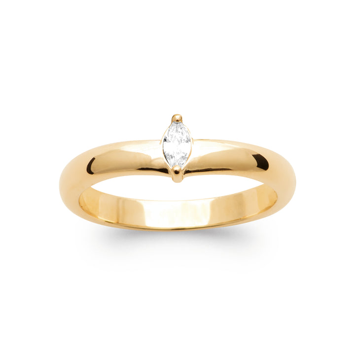 Bague Plaqué Or & Oz Adélie