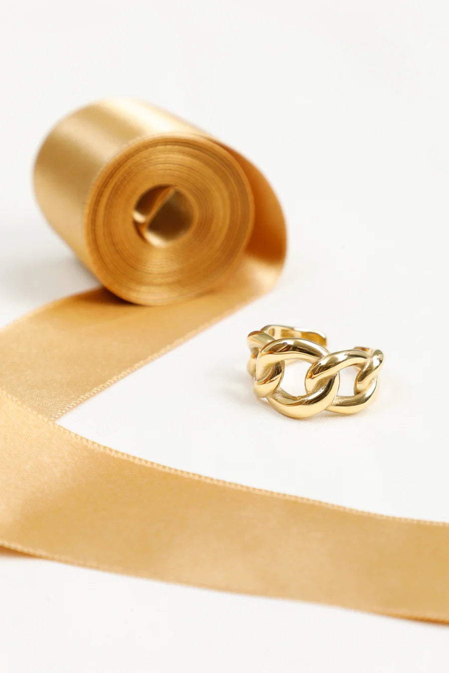 Bague Acier Inoxydable doré femme Auréna