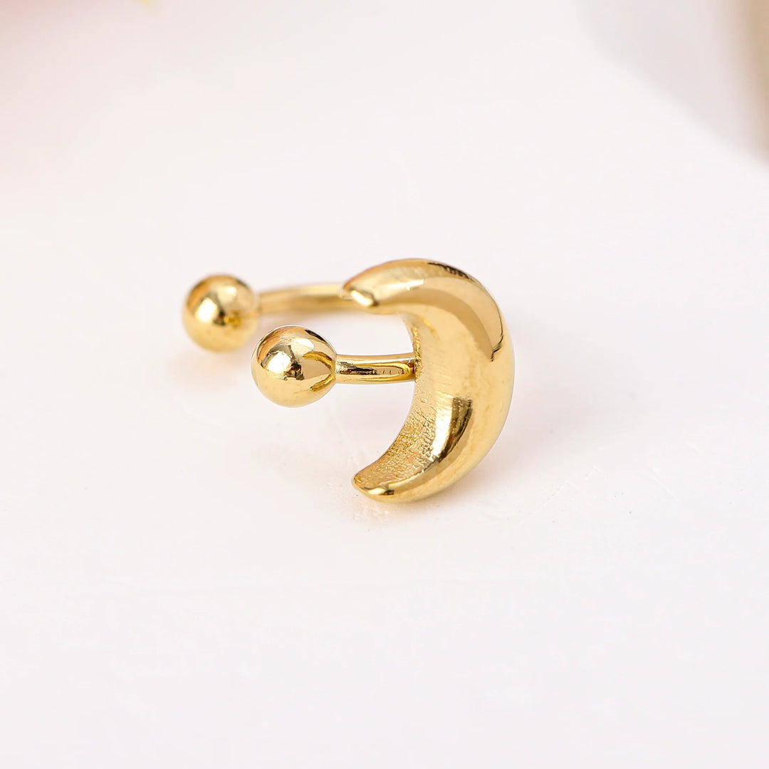 Bague d'oreille Acier inoxydable doré Tsuki
