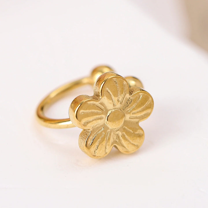 Bague d'oreilles Acier inoxydable doré Sakura
