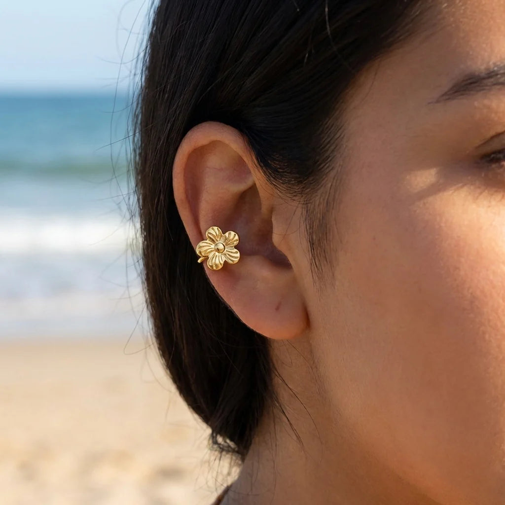 Bague d'oreilles Acier inoxydable doré Sakura