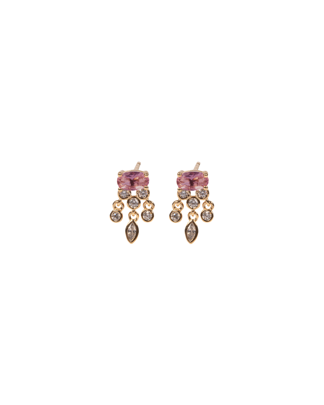 Boucles d'oreilles Plaqué Or & Oz Lina