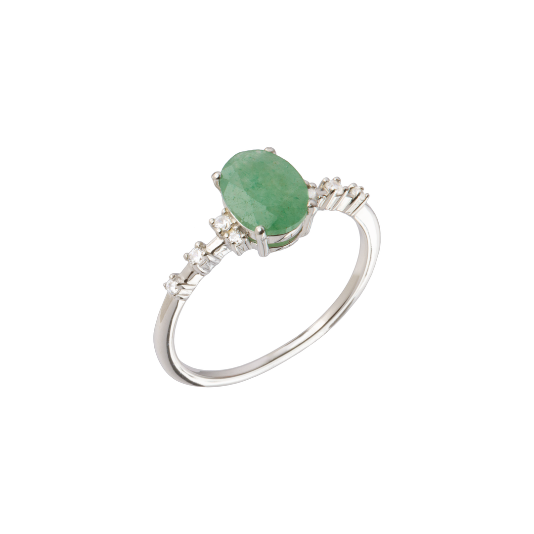 Bague Argent 925 & OZ & Aventurine Rosalit